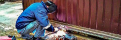 сварка ворот в Беслане